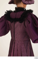  Photos Woman in Historical Dress 3 19th century Purple dress historical clothing upper body 0005.jpg